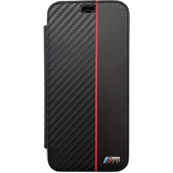 Image 1 of BMW M Collection Book Case - дизайнерски кожен калъф, тип портфейл за iPhone XS, iPhone X (черен)
