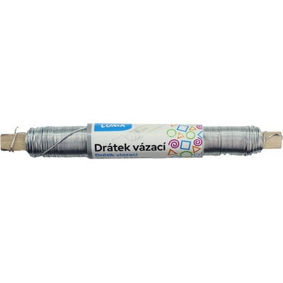 LUMA Vázací drátek barva stříbrná, 38 m, 0,6 mm kov