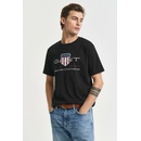 Gant tričko Reg Archive Shield SS T-Shirt čierne