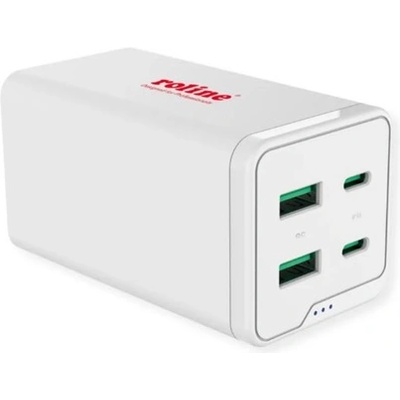 Roline Стенно зарядно устройство ROLINE, 2x USB-A 3.0 + 2x USB-C, 120W, бяло 19.11. 1056-10 (19.11.1056-10)