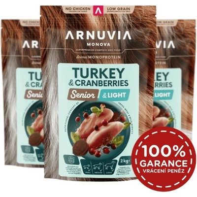 Arnuvia Monova Senior & Light Turkey & Cranberries 6 kg