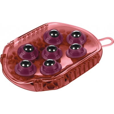 HKM Rukavice masážní Flip bordeaux grey – Zboží Dáma