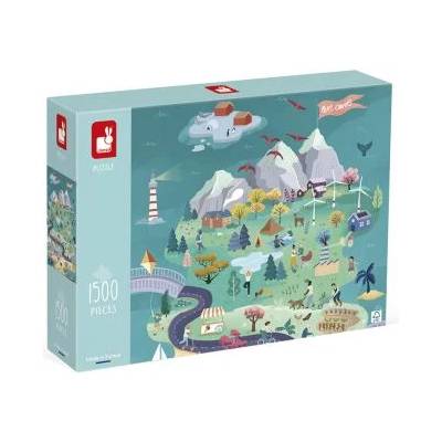 Janod - Детски пъзел - Пътуване до островите на хармонията - 1500 части (J02514)
