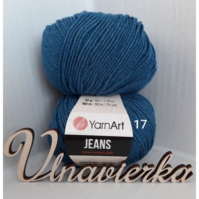 YarnArt Jeans 17 tmavšá modrá