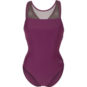 arena Дамски бански костюм Arena Women's Mesh Swimsuit Cross Back Swimsuit - Bordeaux - размер 44 (EU) (150-6706-0216)
