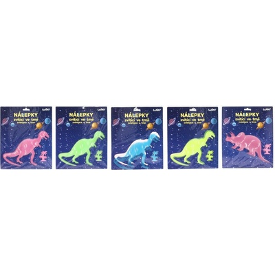 Wiky Nálepky W026525 25 5x31 cm svítící ve tmě Dinosauři