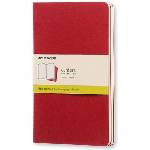 Moleskine Тетрадки без редове Moleskine Cahier L бордо 3 бр (MOCH118)