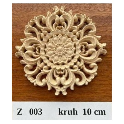 Ann Zeng Dřevěný ornament Z003 10 cm barva přírodní 1 ks