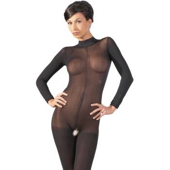 Image 1 of Mandy Mystery Long-sleeved Catsuit S/M