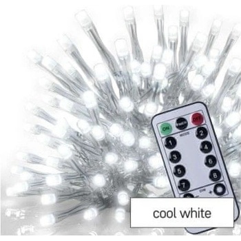 Emos D4CC02 300 LED rampouchy 5 m venkovní i vnitřní studená bílá ovladač programy časovač