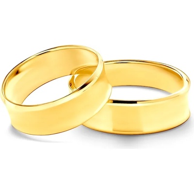 SAVICKI Сватбени халки: злато, вдлъбнати. 6 мм