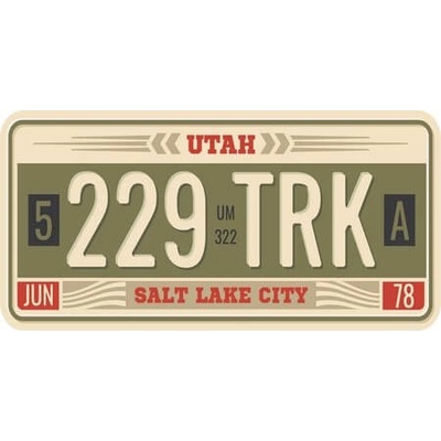 Ceduľa USA značky - Utah