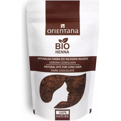 Orientana Bio Henna horká Čokoláda pre dlhé vlasy 100 g