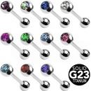 Šperky4U piercing do jazyku titan TIT1017-C