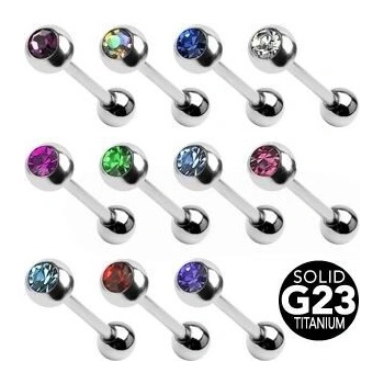 Šperky4U piercing do jazyku titan TIT1017-C
