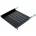 TRITON Plate with perforation 19, 1U/450mm, load 80kg, black