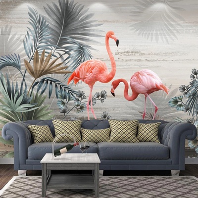 Art gift Фототапет Тропическо фламинго 2