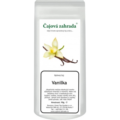 Čajová zahrada Vanilka rooibos čaj 1 kg