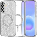 Techsuit Калъф за Samsung Galaxy A57 5G - Luxury Glitter MagSafe - Techsuit - Сребрист (KF2364084)
