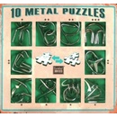 EUREKA Sada 10 kovových hlavolamů zelená