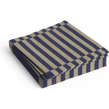 Hay Pattern Хартиени салфетки пясъчно-тъмносини райета, 33 x 33 см, 20 бр (AE732-E139-AQ08)