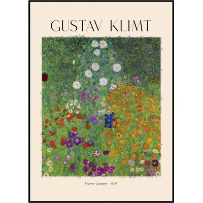 Jen tak z lásky Gustav Klimt - Květinová zahrada Rozměr plakátu: A4 (21 x 29,7 cm) – Zboží Dáma