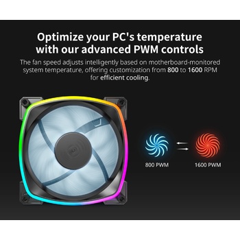 MONTECH AX120 PWM ARGB 120mm Black