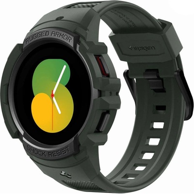 Spigen Удароустойчив TPU кейс за Samsung Galaxy Watch 5, Galaxy Watch 4 44мм - Spigen Rugged Armor Pro Case (зелен) (ACS05395, SPN2308GRN)