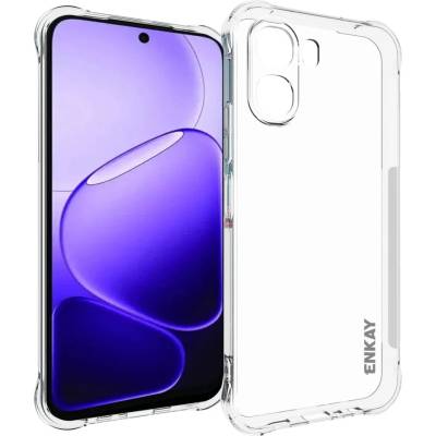 OPPO Защитен Калъф ENKAY HAT PRINCE за Oppo A6x 4G / A6x 5G - TPU, Прозрачен, Подсилени Ъгли, Анти-приплъзване, Вкл. Протектор