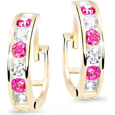 Cutie Jewellery dětské zlaté kroužky C3345Z-Tcf Red