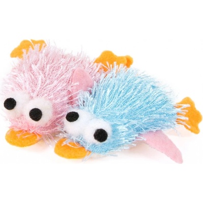 Olala Pets Hračka pro kočky se šantou plyšová kachnička 5 cm