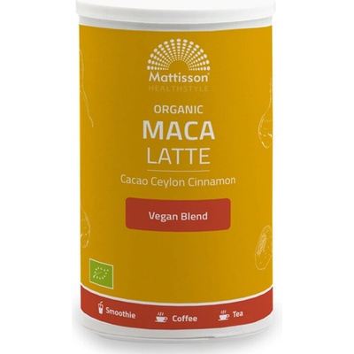 Mattisson Healthstyle Лате с Какао, Мака, Лукума и Цейлонска канела, БИО 160 g прах | Mattisson Healthstyle (MT2094)