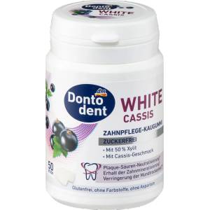 Dontodent Дъвки без захар, с вкус на касис, 50 бр (3114762)