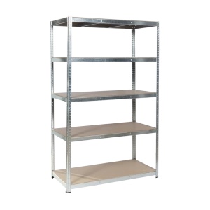Carmen Метален стелаж Carmen CR-1012 - 200х120х60 см, до 250 кг на рафт - цинк - mebeli-nikol