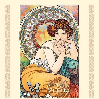 Alfons Mucha nástěnný 33 x 33 cm 2026