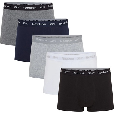 Reebok Боксерки Reebok Mens 5 Pack Trunks - Blk/Wht/Gry/Nvy