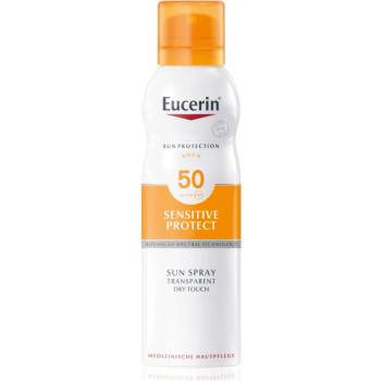 Eucerin Sun Sensitive Protect транспарентен слънцезащитен спрей за чувствителна кожа SPF 50+ 200ml