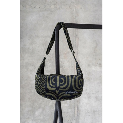 Kabelka Hobo Bag khaki vzor M