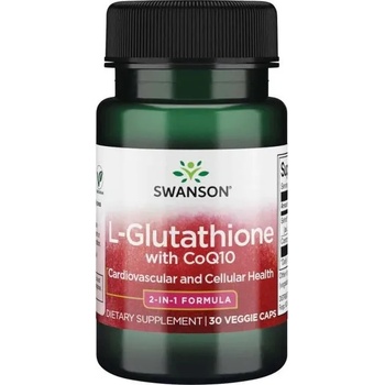 Swanson L-Glutathione with CoQ10, 30 капсули, Swanson (SWU746)