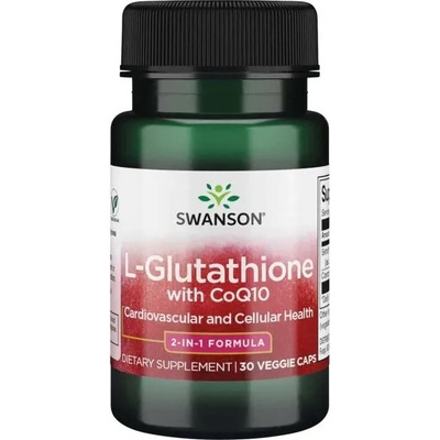 Swanson L-Glutathione with CoQ10, 30 капсули, Swanson (SWU746)