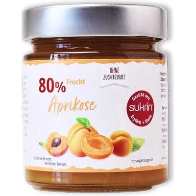 NO SUGAR SUGAR meruňková marmeláda 80% slazená Sukrinem 225 g
