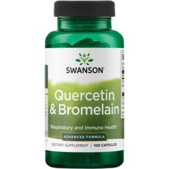Image 1 of Swanson Quercetin & Bromelain - Advanced Formula [100 капсули]