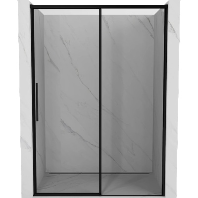 Mexen Rox плъзгащи се врати за душ, дясна 140 см, черна рамка, черно - 8C2-140-000-70-70-P (8C2-140-000-70-70-P)