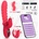 INTOYOU App Series Tingly Waving & Finger Vibrator with App Red