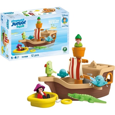 Playmobil 71769 JUNIOR & Disney AQUA: Pirátská loď Petra Pana