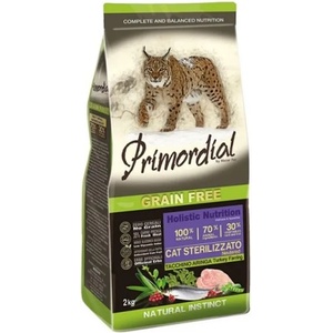 Primordial GF Котка Стерилизиран Пуйка & Херинга 2 кг