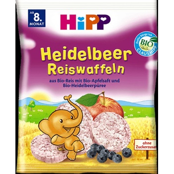HiPP BIO Borůvkové rýžové oplatky 30 g