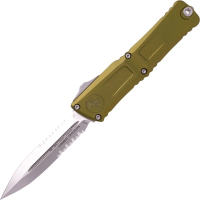 Microtech Combat Troodon D/E Gen III OD Green Stonewash Partial Serrated 1142-11OD