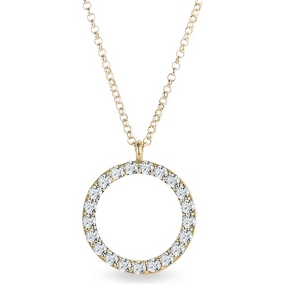 Klenota Kruhový náhrdelník s diamantmi k0586013