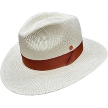 Mayser Gedeon panamský klobouk Fedora ručně pletený UV faktor 80 Ekvádorská panama bílý